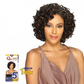 MILKYWAY QUE HUMAN HAIR BLEND WEAVE OPRAH COSMO 5PCS 8"